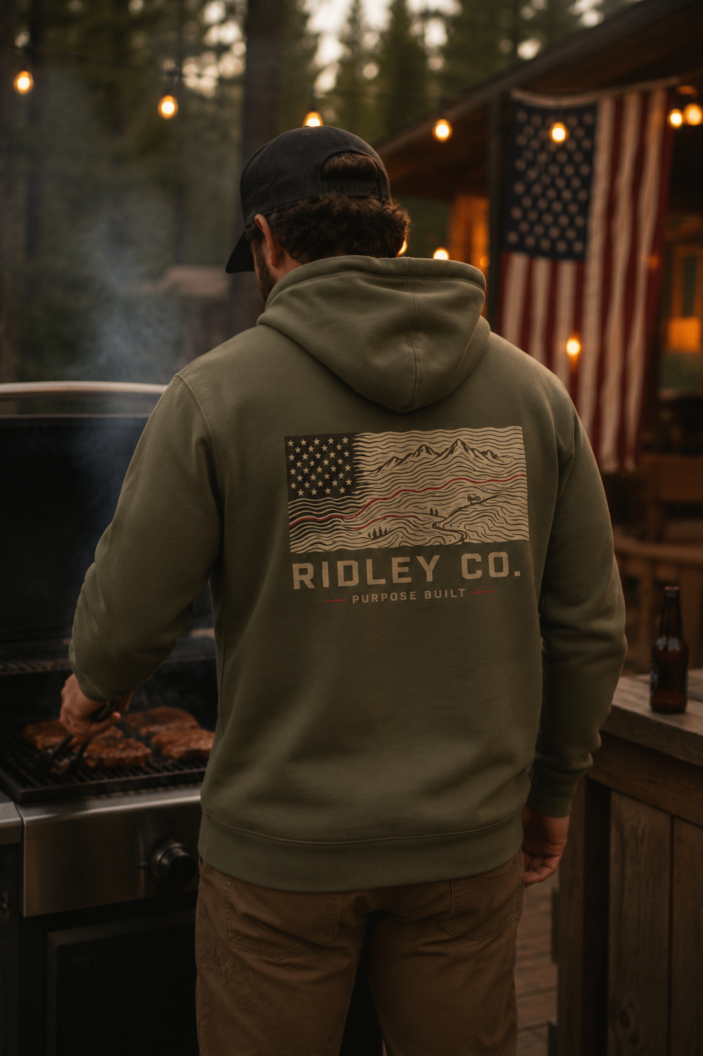 Topography Flag Hoodie